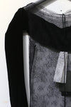Un Morceau velvet lace split sleeve jacket (two pieces) UM231SZ33
